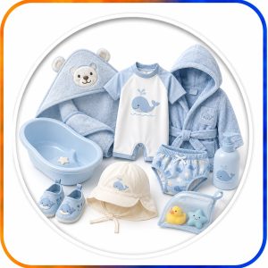 Newborn Bath Robes & Post-Bath Wear